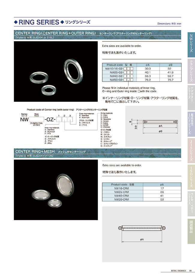 O-Rings - for Special Sizing, S Series, MISUMI