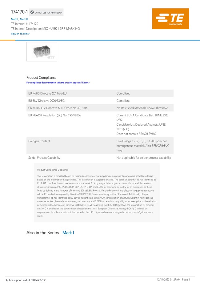 Rectangular Connectors - MIC, Multi-Interlock | TE Connectivity