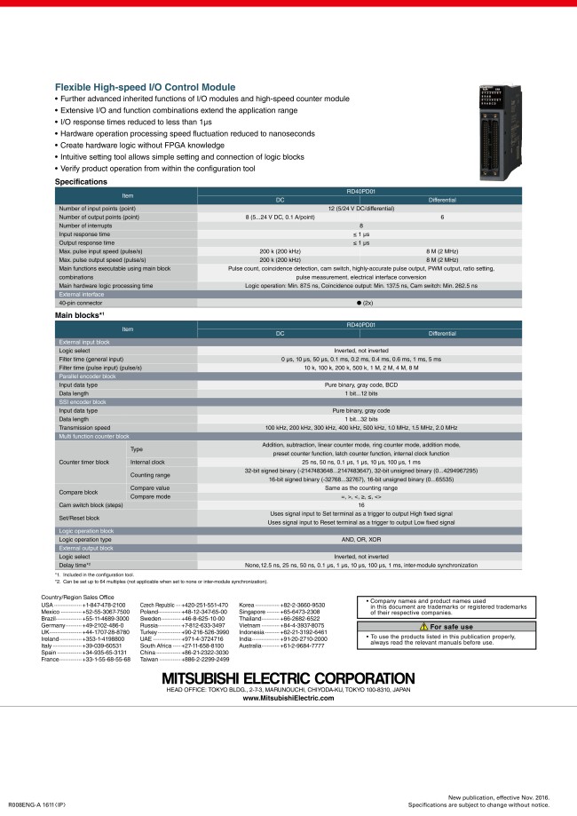RD81OPC96 | PLC Motion Controllers - Motion Control Unit, iQ