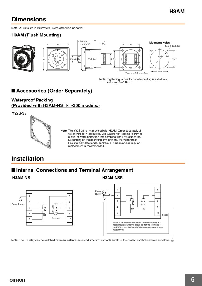 H3AM-NS-A AC100-240 | Timers & Calendar Timers - Analog Timer, H3AM Series  | OMRON | MISUMI