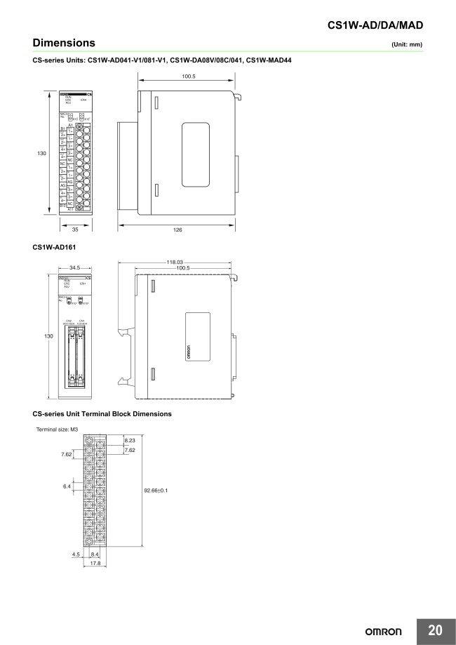 PLC Analog Units - Input, CS1W Series | OMRON | MISUMI