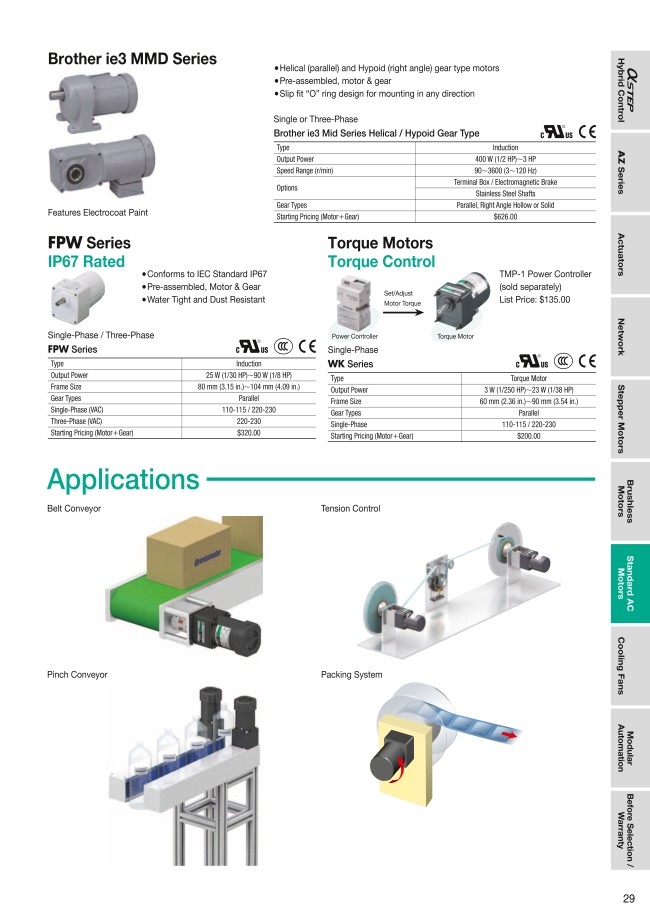 Gear Motor - Washdown, FPW Series | Oriental Motor | MISUMI