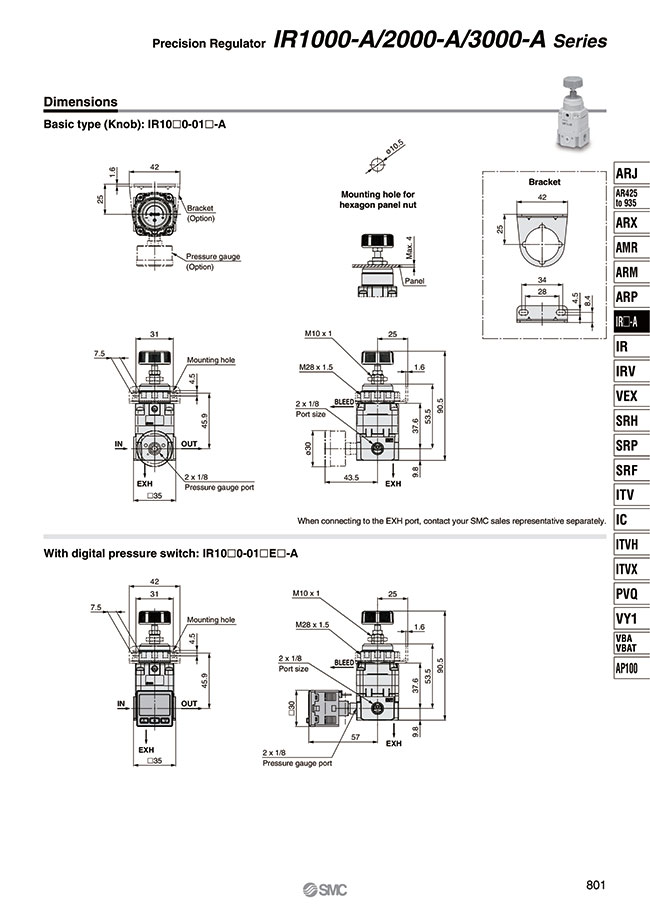 Details about   Lot Of 2 SMC IR Series Manual Regulator US33478 
