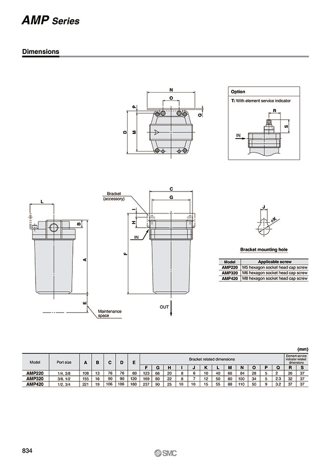 SMC CLEAN ROOM TYPE EXHAUST CLEANER AMP320-04-T(管理番号か3)-